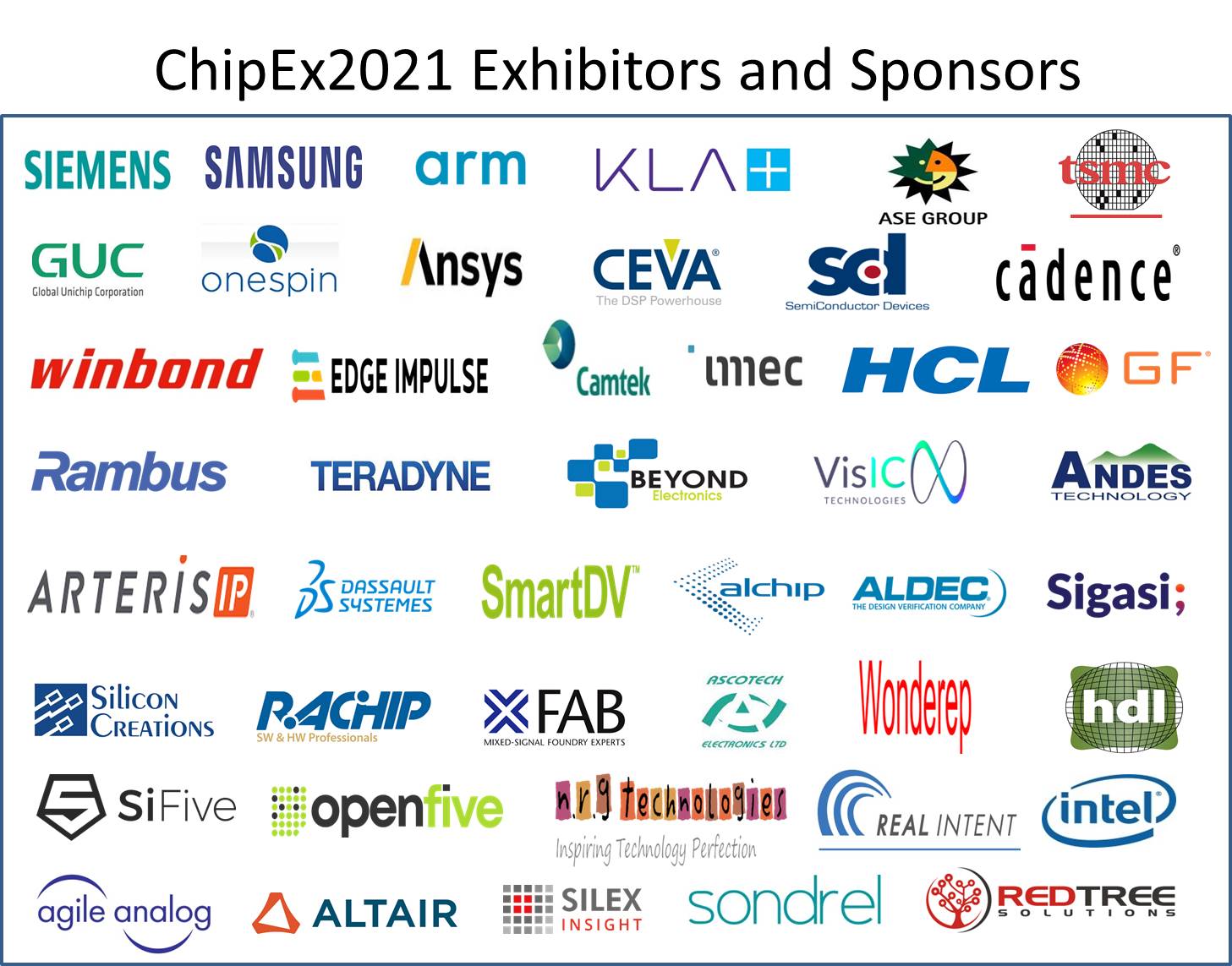 ChipEx2021 Exhibitors & Sponsors 23.05.21